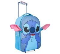 Disney Stitch Maletas de Viaje Cabina Plegable Maleta de Mano con 2 Ruedas para Niñas y Niños Trolley Cabina Ligeras Mango Extensible 43x30x14cm