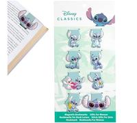 Disney Stitch Marcapaginas Magnetico, Pack de 8, Accesorios de Lectura (Azul 8 Pack
