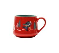 Disney Stitch Merry Everything Christmas Taza de café de cerámica con caja de regalo