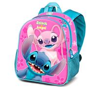 Disney stitch-mochila 3d pequeña, 26 x 31 cm, capacidad 8,5 l, rosa m