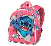 Disney Stitch-Mochila 3D Pequeña, 26 x 31 cm, Capacidad 8,5 L, Rosa Thing