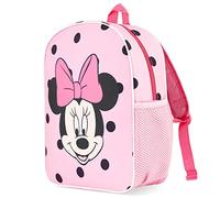 Disney Stitch Mochila Niña Pequeña, Minnie Mouse Mochilas Infantil para Guarderia, Escolar, Preescolar, Regalos para Niñas (Rosa Marie)