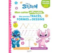 Disney - Stitch - Mon cahier effaçable - Mes premiers tracés, formes et dessins (2-6 ans)