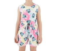Disney Stitch Mono para Niña, Algodon Suave Conjunto de Una Pieza Camiseta y Pantalon Corto, Tallas 3 a 8 Años (Multicolor, 8 Años)