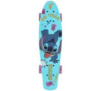 Disney Stitch Monopatín Infantil 42 cm, Tabla Antideslizante, Ligera, Estable hasta 20 kg