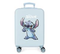 Maleta De Cabina Rígida Stitch Make A Face 55 Cm Azul