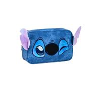 Disney Stitch Neceser, Set de Belleza Stitch Diseño Denim Bolso de Viaje Regalo Niñas, Mujeres y Adolescentes