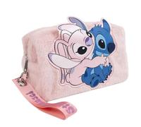 Disney Stitch Neceser, Set de Belleza Stitch y Angel Diseño Peluche Bolso de Viaje Regalo Niñas, Mujeres, Adolescentes