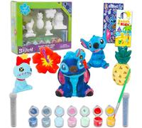 Disney Stitch Paint Your Own Figurines Set para niños, paquete con juego de pintura DIY con calcomanías de Lilo y Stitch Plus, más | Pinta tus propias figuras de Stitch para niñas
