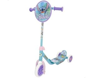 Disney Stitch Patinete 3 Ruedas +20 kg +2 años, 58x36x65-70 cm, Escudo Delantero Decorativo, Juegos niños, Motricidad, Diseño Stitch, Patinete Infantil, Fácil de Montar (77772)