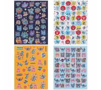 Disney STITCH Pegatinas para niños BRILLANTES, gran SET, libro con pegatinas, colores (Stitch A)