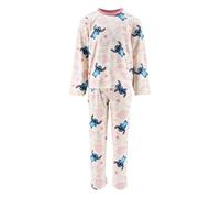 Disney Stitch Pijama Niña, Conjunto 2 Piezas Pijama Polar Suave Infantil, Talla 4 Años | Rosa