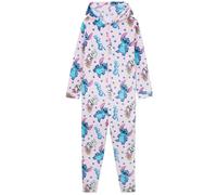 Disney Stitch Pijamas Niños y Adolescentes de Una Pieza con Capucha y Bolsillos (Multi Stitch, 9-10 Años)
