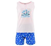 Disney Stitch Pijamas para Mujer, Camiseta y Pantalon Corto Algodon Pijama 2 Piezas para Mujer Adolescentes y Niñas, Incluye Caja de Regalo | Talla S - Rosa