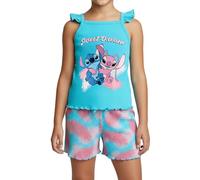 Disney Stitch Pijamas para Niña, 'Sweet Dreams' Camiseta Manga Corta y Pantalon Corto Algodon, Tallas 3 a 8 Años (FR/ES, Edad, 3 años, Regular, Azul)