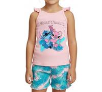 Disney Stitch Pijamas para Niña, 'Sweet Dreams' Camiseta Manga Corta y Pantalon Corto Algodon, Tallas 3 a 8 Años (FR/ES, Edad, 8 años, Regular, Rosa)