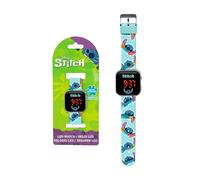 Disney Stitch Reloj Digital LED, Reloj Infantil Correa Ajustable, Funcion Hora y Fecha, Regalo Niños y Niñas | Azul