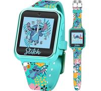 Disney Stitch - Reloj Inteligente Interactivo para niños, Aprendizaje Divertido con 10 Caras de Reloj, Juegos, Contador de Pasos y cámara, Turquesa, 40 mm, Moderno