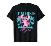 Disney Stitch Retro ’90s Couples Matching I’m His Angel Camiseta