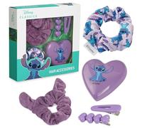 Disney Stitch Set de Accesorios Pelo Niña Adolescentes, Coleteros, Cepillo Espejo, Pinzas - Regalos para Chicas
