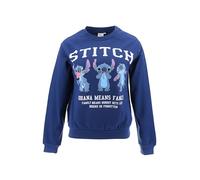 Disney Stitch Sudadera para Mujer, Sueter Diseño Stitch Sudadera Textil Suave, Regalo para Mujer y Adolescentes (FR/ES, Letras, M, Regular, Regular, Azul)