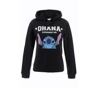Disney Stitch Sudadera para Mujer, Sueter Diseño Stitch Sudadera Textil Suave, Sudadera con Capucha para Niñas, Regalo para Mujer y Adolescentes | Talla L | Negro