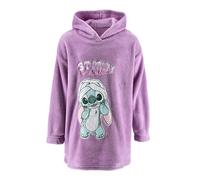 Disney Stitch Sudadera para Niña, Manta con Capucha para Niña, Diseño Sudadera Manta Polar Suave, Talla 3/5 Años | Lila