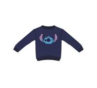 Disney Stitch Sudadera para Niñas, Sueter Diseño Clasico Sudadera Textil de Chenilla Suave para Niñas, Talla 12 Años