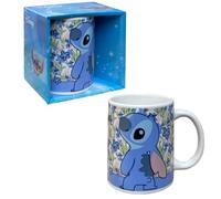 Disney Stitch Taza de Café, Taza de Ceramica, Taza Diseño Stitch Tropical, Regalo Stitch para Adultos y Adolescentes