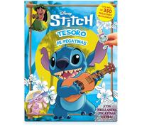 Disney Stitch Tesoro de Pegatinas - Libros de actividades para niños, 350 pegatinas reutilizables, pegatinas brillantes extra, 96 páginas de diversión