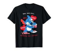 Disney Stitch Valentine's Day DMs Full, Sending You Letters Camiseta