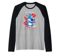 Disney Stitch Valentine's Day DMs Full, Sending You Letters Camiseta Manga Raglan