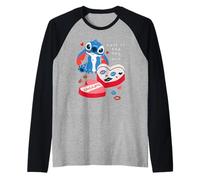 Disney Stitch Valentine's Day "This is for You. I Ate it." Camiseta Manga Raglan