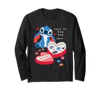 Disney Stitch Valentine's Day "This is for You. I Ate it." Manga Larga