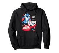 Disney Stitch Valentine's Day "This is for You. I Ate it." Sudadera con Capucha