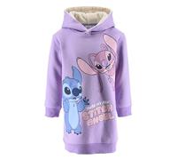 Disney Stitch Vestido Niña, Sueter Sudadera Vestido Diseño Stitch y Angel, Regalo para Niñas, Talla 8 Años | Lila