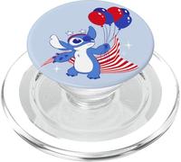 Disney Stitch with Balloons Americana 4th of July USA 250th PopSockets PopGrip para MagSafe