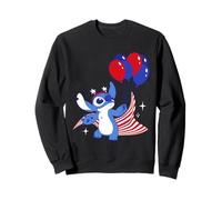 Disney Stitch with Balloons Americana 4th of July USA 250th Sudadera