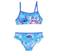 Disney Stitch y Angel Bikini para Niña, Bañador de Dos Piezas Natación, Talla 3 Años | Azul