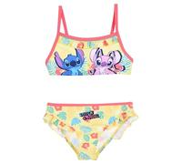 Disney Stitch y Angel Bikini para Niña, Bañador de Dos Piezas Natación, Talla 4 Años | Amarillo