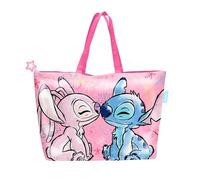 Disney Stitch y Angel Bolsa de Playa, Bolsa de Viaje, Bolsa de Compras, Bolso de Hombro, Regalo para Mujer y Adolescentes