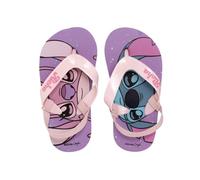 Disney Stitch y Angel Chanclas para Niñas, Diseño Elastico Sandalias de Verano, Talla EU 22/23 | Rosa