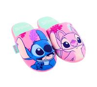 Disney Stitch y Angel Zapatillas de Estar por Casa para Niñas, Pantuflas para Adolescentes, Tallas EU 28/29