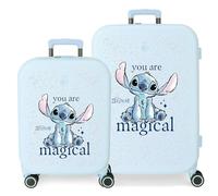Trolley disney abs luggage set 2/ 55-70cm.4r.stitch you are magic Talla única