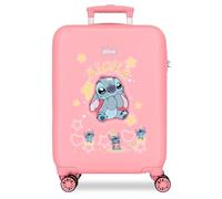 Disney Stitch You & Me Maleta de Cabina Rosa 38x55x20 cm Rígida ABS Cierre de combinación Lateral 35L 2,5kg 4 Ruedas Dobles Equipaje de Mano