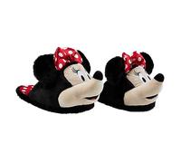 Disney Stitch Zapatillas Mujer, Tallas 34-41, Antideslizantes, Regalos para Mujeres - Pantuflas de Minnie Mouse y Baby Yoda (Negra Minnie, 40)