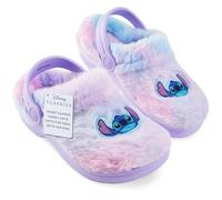 Disney Stitch Zuecos Niña Invierno con Correa Ajustable y Suela Antideslizante, Zapatillas Casa Niños 28-37, Regalo para Niña (34 EU, Morado)