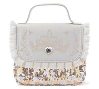 Disney Store Bolso de mano oficial de Princesas Disney, bolso real brillante con detalle de corona