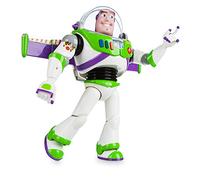 Disney Store: Buzz Lightyear, Figura de acción interactiva de Toy Story con Voz, 30 cm, más de 10 Frases en inglés, interactúa con Otras Figuras y Juguetes, Luces láser, para Mayores de 3 años
