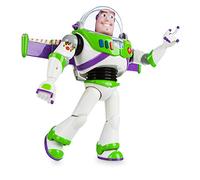Disney Store: Buzz Lightyear, Figura de acción interactiva de Toy Story con Voz, 30 cm, más de 10 Frases en inglés, interactúa con Otras Figuras y Juguetes, Luces láser, para Mayores de 3 años